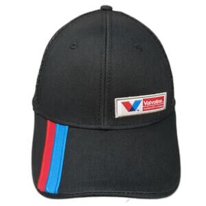 tsmgi Trucker Hat Black OSFM Valvoline Instant Oil Change Mesh Snapback Stripes